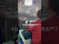 Limpeza de sanita de bolhas azuis